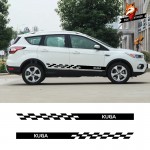 Car Accessories Car Decor Car Decals Wraps Body Stickers Vinyl Car Styling Side Stripes Skirt Sticker of KUGA for Ford